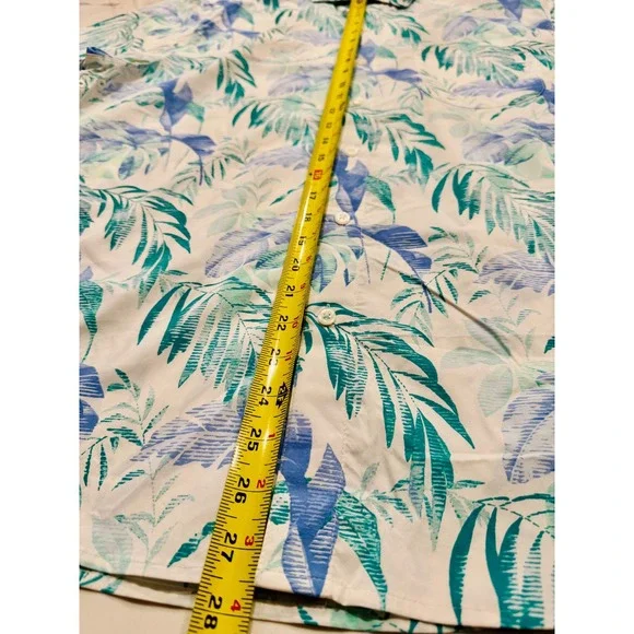 Tommy Bahama The Siesta Key Mens Large Tropical Palm Print Long Sleeve Shirt L - Picture 7 of 8